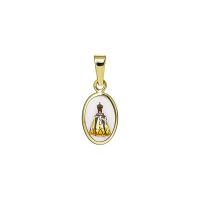 011H white Infant Jesus of Prague miniature medal