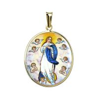 Assumption of Mary with Angels Medal
