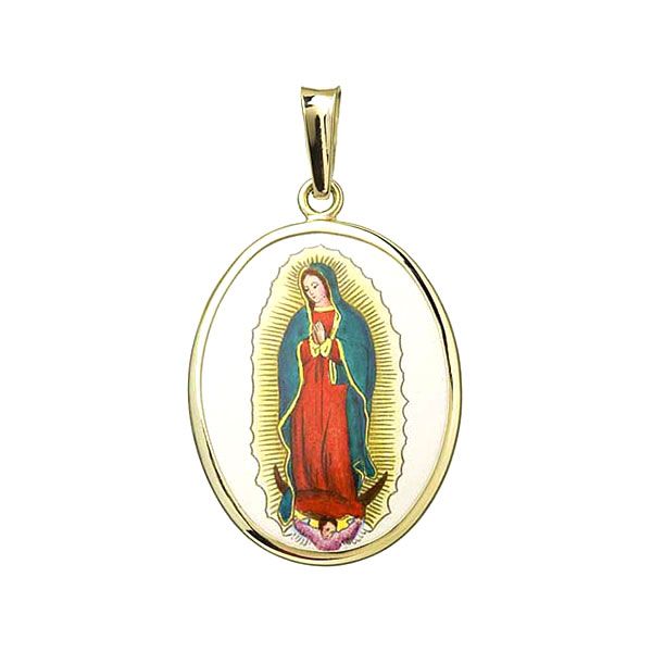 Our Lady of Guadalupe Larger Saint Medal Gold Aljančič