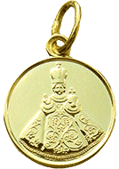 Celozlatá medailka Pražského Jezulátka